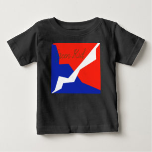 T-shirt Pour Bébé Couleurs du drapeau bleu rouge blanc
