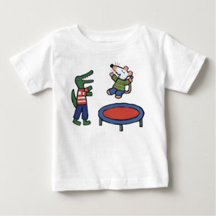 T-shirt Pour Bébé Coups de marmite sur Trampoline