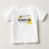 courageux guerrier lion cancer enfant bébé T-shirt
