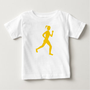T-shirt Pour Bébé Coureur (Femme) - Ambre