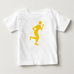 T-shirt Pour Bébé Coureur (Homme) - Ambre