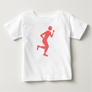 T-shirt Pour Bébé Coureur (Homme) - rose tropicale