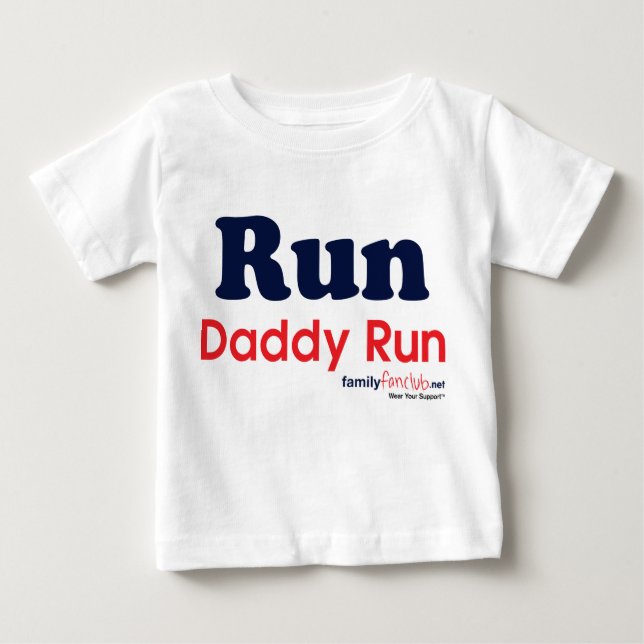 T-shirt Pour Bébé Courez la course de papa (Devant)