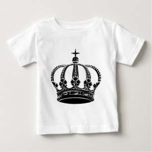 T-shirt Pour Bébé Couronne royale 02 - Noir