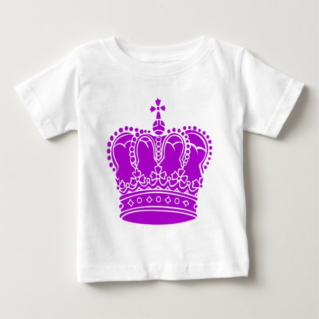 T-shirt Pour Bébé Couronne royale - Violet (Devant)