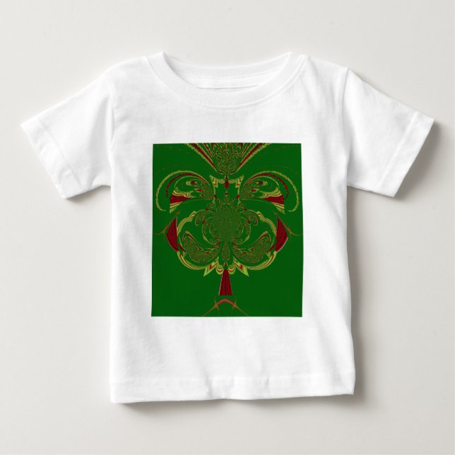 T-shirt Pour Bébé Couronne verte (Devant)