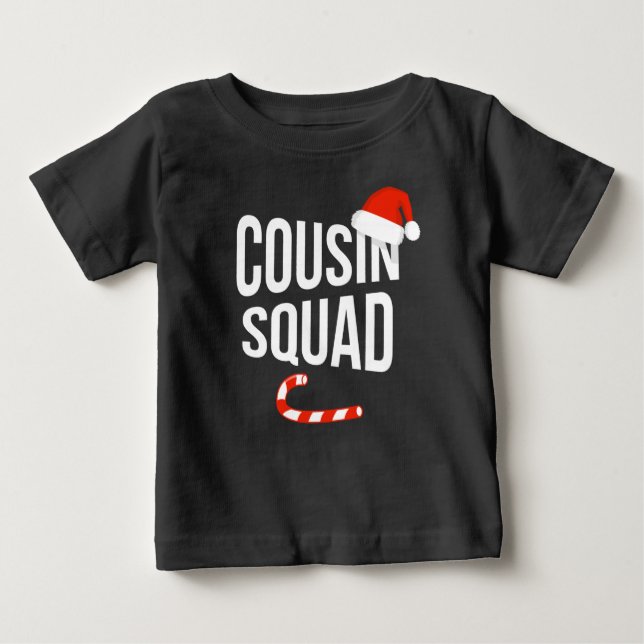 T-shirt Pour Bébé Cousin Squad : Fantastique Noël de design (Devant)