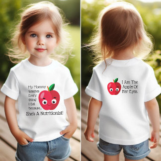T-shirt Pour Bébé Coute Rouge nutritionniste