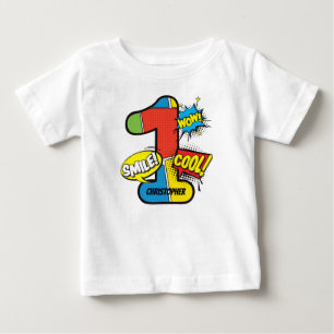 T-shirt Pour Bébé Coutume de bande dessinée de super héros