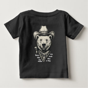 T-shirt Pour Bébé Cowboy Bear : Est-ce que ce chapeau me fait ressem