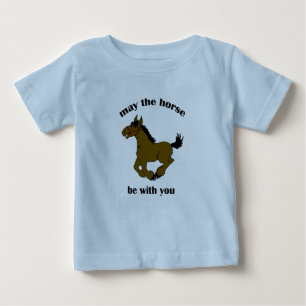 T-shirt Pour Bébé Cowboy Horse Funny Baby