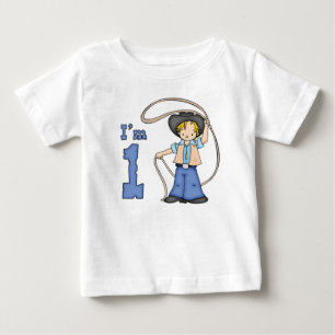 T-shirt Pour Bébé Cowboy Roper 1er anniversaire