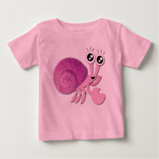 T-shirt Pour Bébé Crabe à hermite rose
