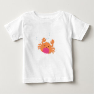 T-shirt Pour Bébé Crabe caricaturale orange