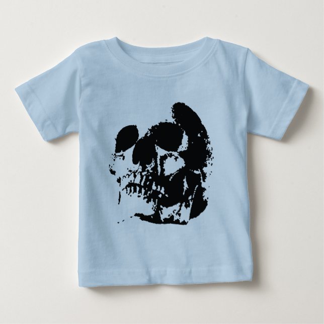T-shirt Pour Bébé Crâne (Devant)