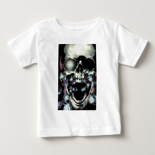 T-shirt Pour Bébé Crâne et anneaux - Couleur (Devant)