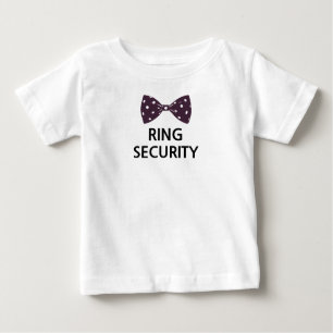 T-shirt Pour Bébé cravate de sécurité Funny Cute Gift Ring noir