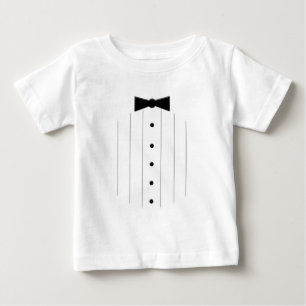 T-shirt Pour Bébé Cravate noire Tuxedo