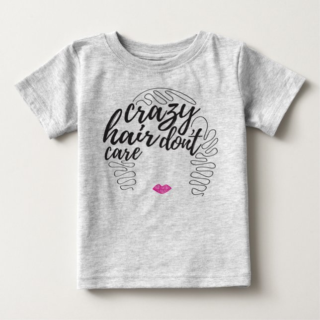 T-shirt Pour Bébé Crazy Hair (Devant)