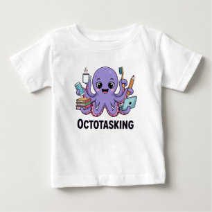 T-shirt Pour Bébé Création octotâche en mode multitâche