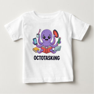 T-shirt Pour Bébé Création octotâche en mode multitâche