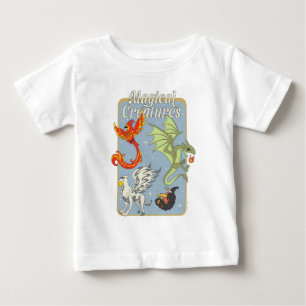 T-shirt Pour Bébé Créatures Magiques Graphisme Vintage