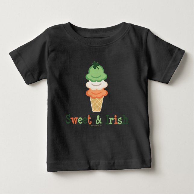 T-shirt Pour Bébé Creeper biologique pour nourrissons doux et irland (Devant)