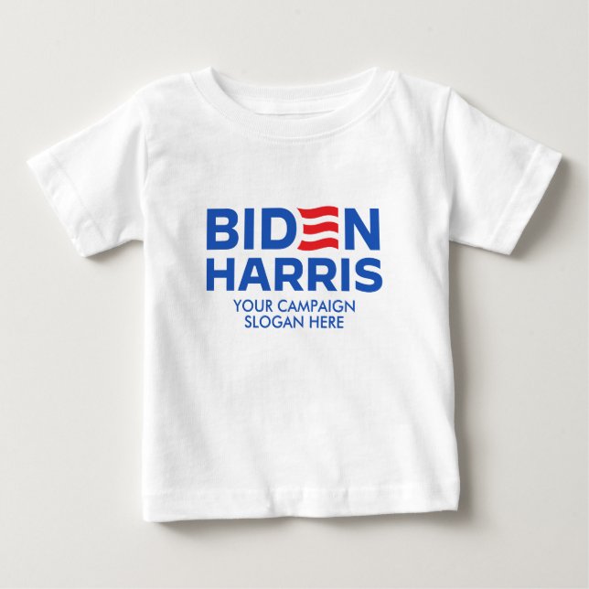 T-shirt Pour Bébé Créez votre propre Biden Harris 2024 (Devant)
