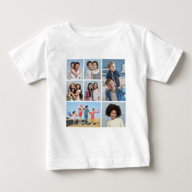 T-shirt Pour Bébé Créez votre propre collection de 7 photos (Devant)