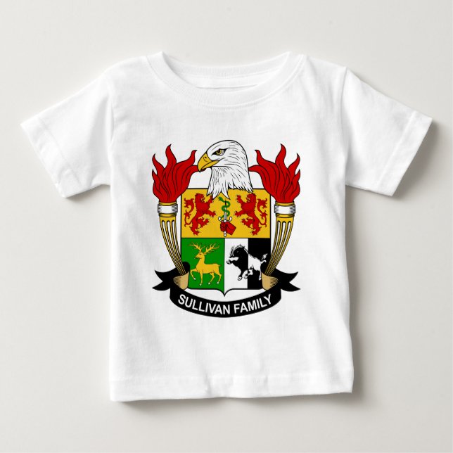 T-shirt Pour Bébé Crête de famille de Sullivan (Devant)