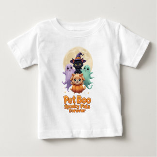 T-shirt Pour Bébé Crew Boo pour animaux de compagnie - Fantômes mign