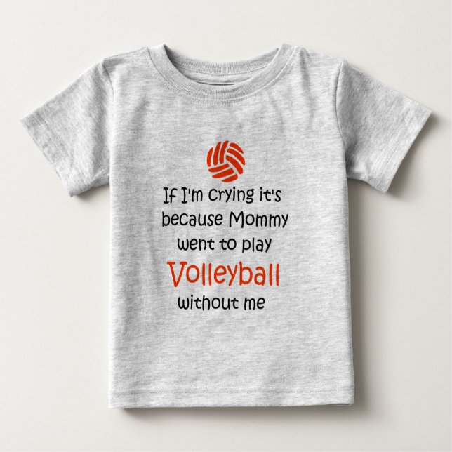 T-shirt Pour Bébé Cri de VolleyChick VolleyBaby (Devant)