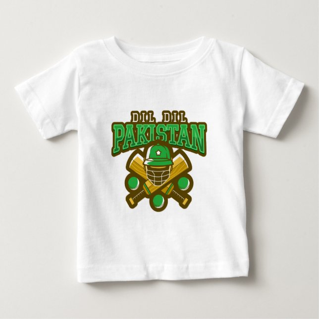 T-shirt Pour Bébé Cricket au Pakistan (Devant)