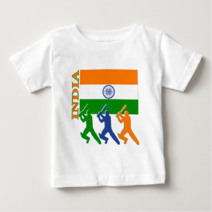T-shirt Pour Bébé Cricket Inde