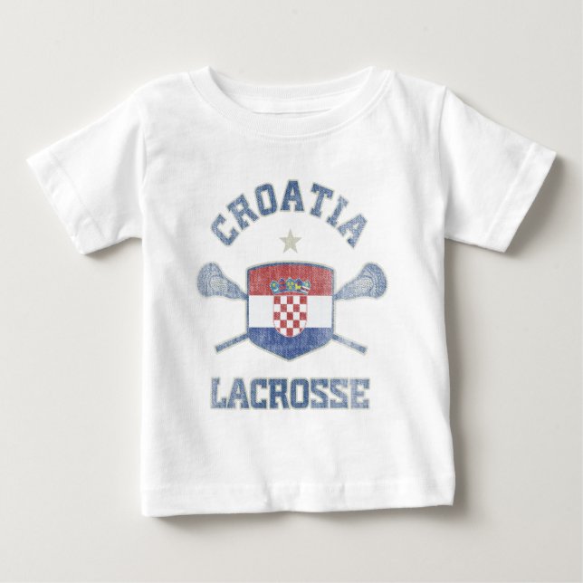 T-shirt Pour Bébé Croatie-Cru (Devant)