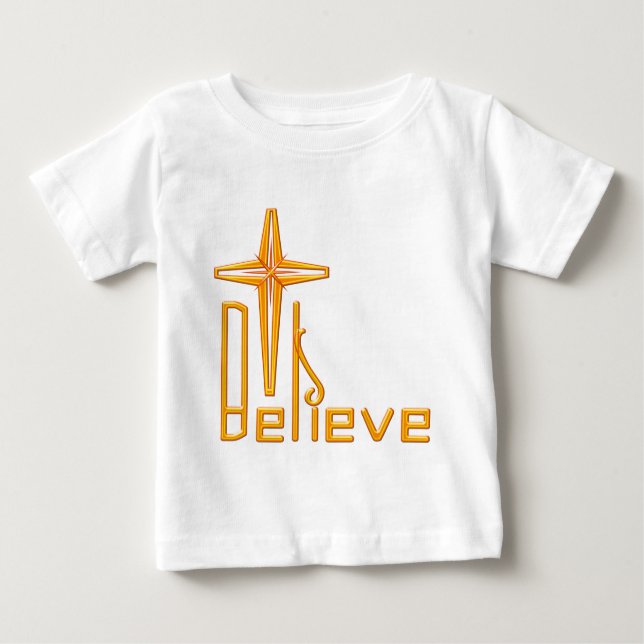 T-shirt Pour Bébé Croire chrétien (Devant)
