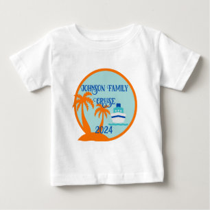 T-shirt Pour Bébé Croisière personnalisée en famille