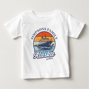 T-shirt Pour Bébé Croisière vers Alaska Custom Family Matching Group