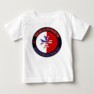 T-shirt Pour Bébé Croix d'Amérique maltaise