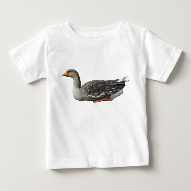 T-shirt Pour Bébé Croix du cygne gris (Devant)