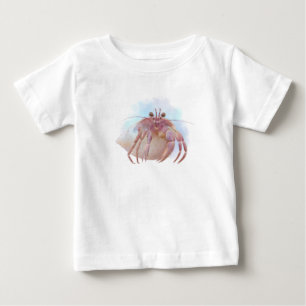 T-shirt Pour Bébé Croquis de crabe aux hermites