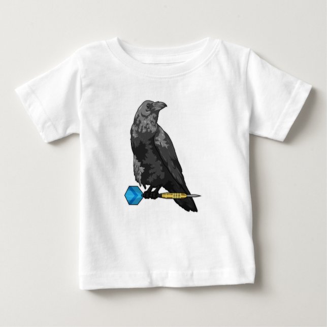 T-shirt Pour Bébé Crow at Darts (Devant)