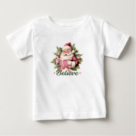T-shirt Pour Bébé Croyez en Père Noël