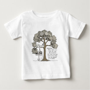 T-SHIRT POUR BÉBÉ CROYEZ VIVRE