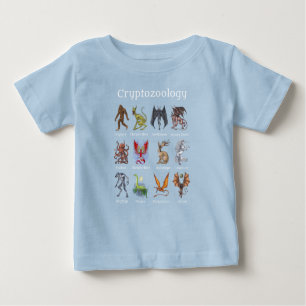 T-shirt Pour Bébé Cryptozoologie Cryptid Créatures