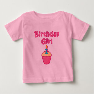 T-shirt Pour Bébé Cupcake Anniversaire Fille 1