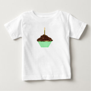 T-shirt Pour Bébé Cupcake Avec Une Chemise À Chandelle