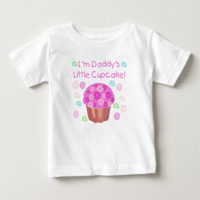 T-shirt Pour Bébé Cupcake de papa (Devant)