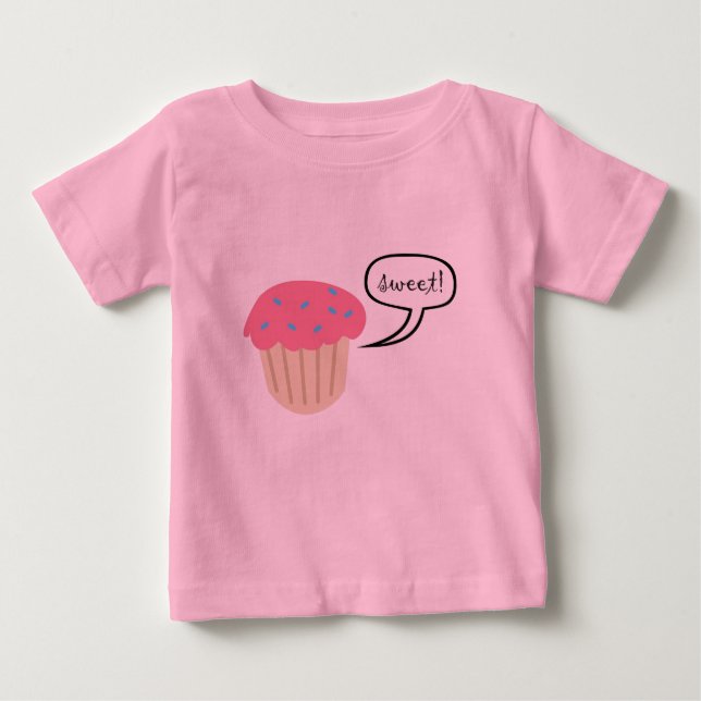 T-shirt Pour Bébé Cupcake Tee (Devant)