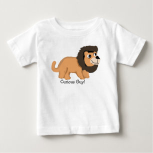 T-shirt Pour Bébé Curieux Guy Lion
